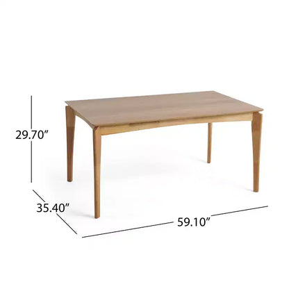 Table de salle à manger capitonnée en bois et métal avec 6 chaises - 6 places, rectangulaire